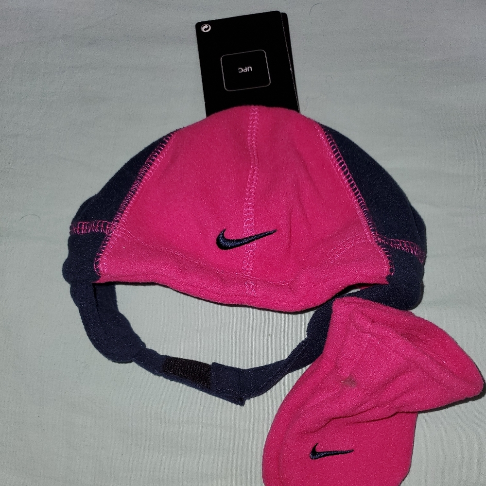 Nike Baby Girl Winter Hat and Mittens